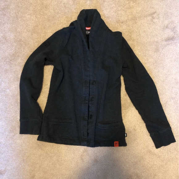 Mini Cooper Branded Front Button up Cardigan Sweatshirt Grey Size Small - Picture 1 of 6